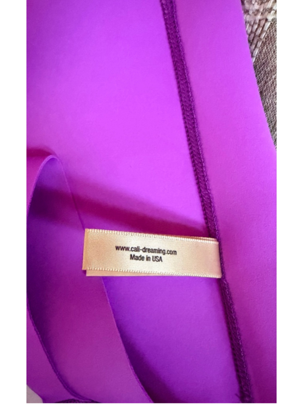 New Cali Dreaming High Neck One Piece Neoprene Swimsuit USA Ultra Violet S XS - Picture 7 of 7